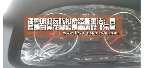 潘粤明好友陈祉希怒撕董洁:看着是白莲花其实是毒蘑菇【乐鱼电竞赛事】(图2) 乐鱼电竞赛事